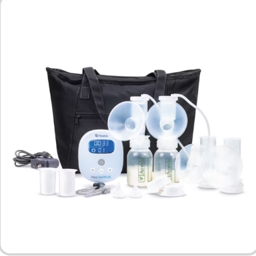 Ameda Mya Joy Plus Breast Pump with Black Tote